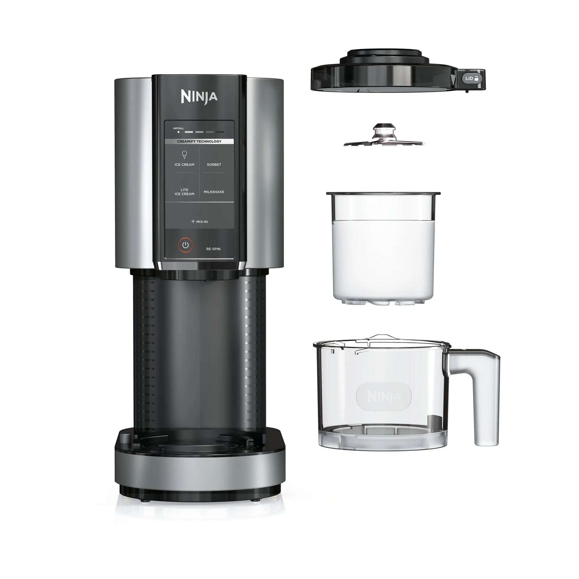 Ninja CREAMi NC302EU Eis- und Dessertmaschine, Black Ninja