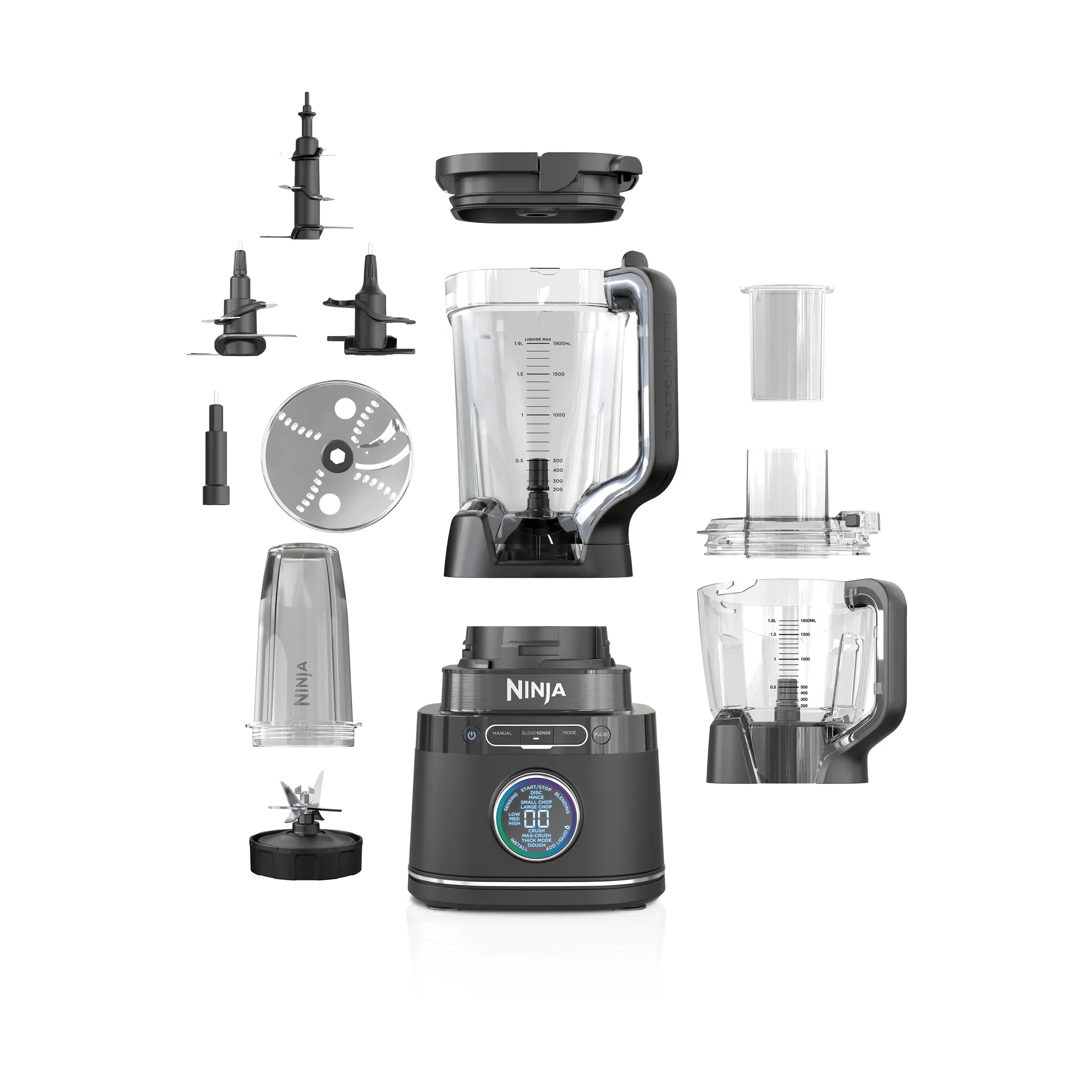 Ninja Detect TB401EU Power Blender Küchenmaschine Pro, Schwarz Ninja