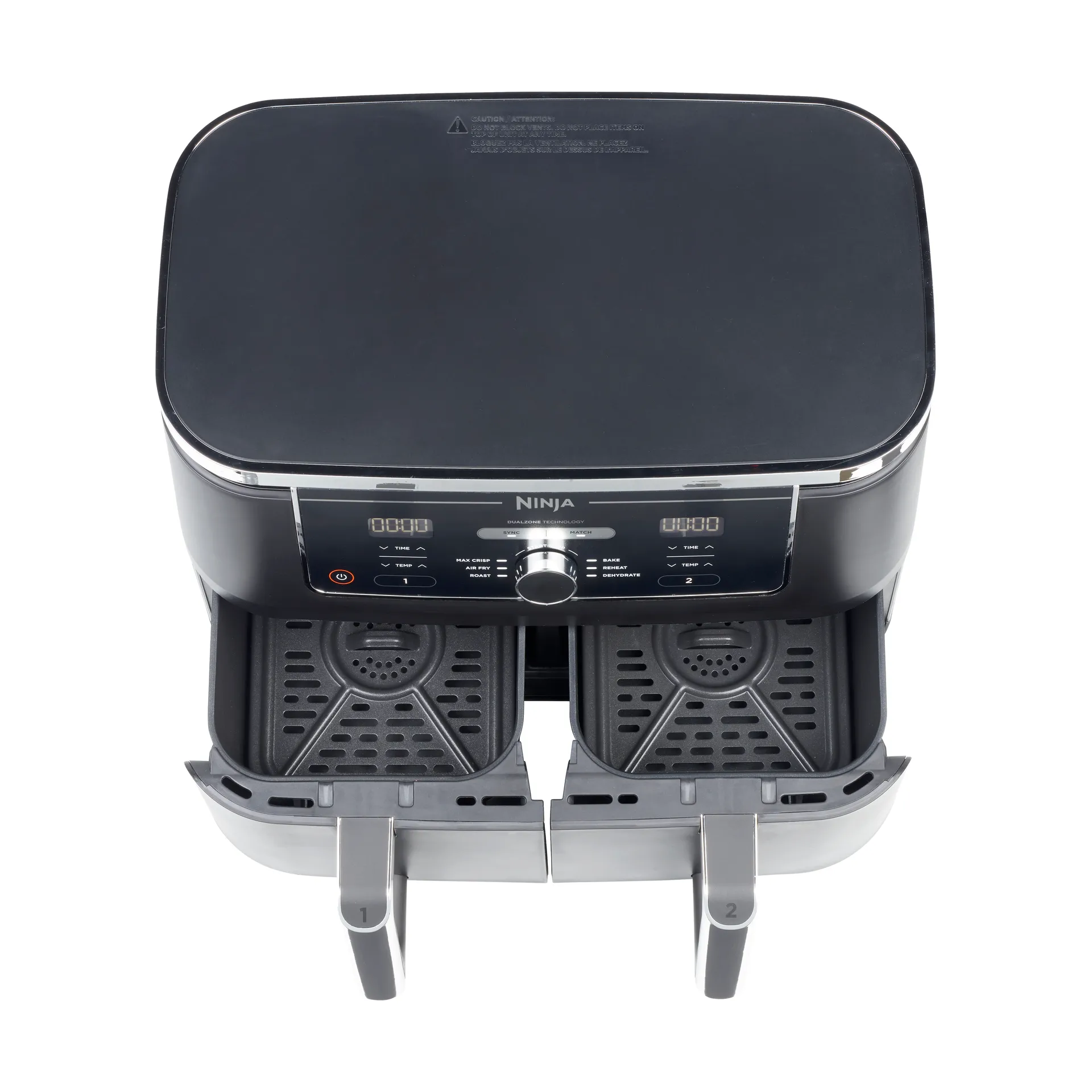 Ninja Foodi AF400 Air Fryer Max Dual Zone 9,5 L, Schwarz Ninja