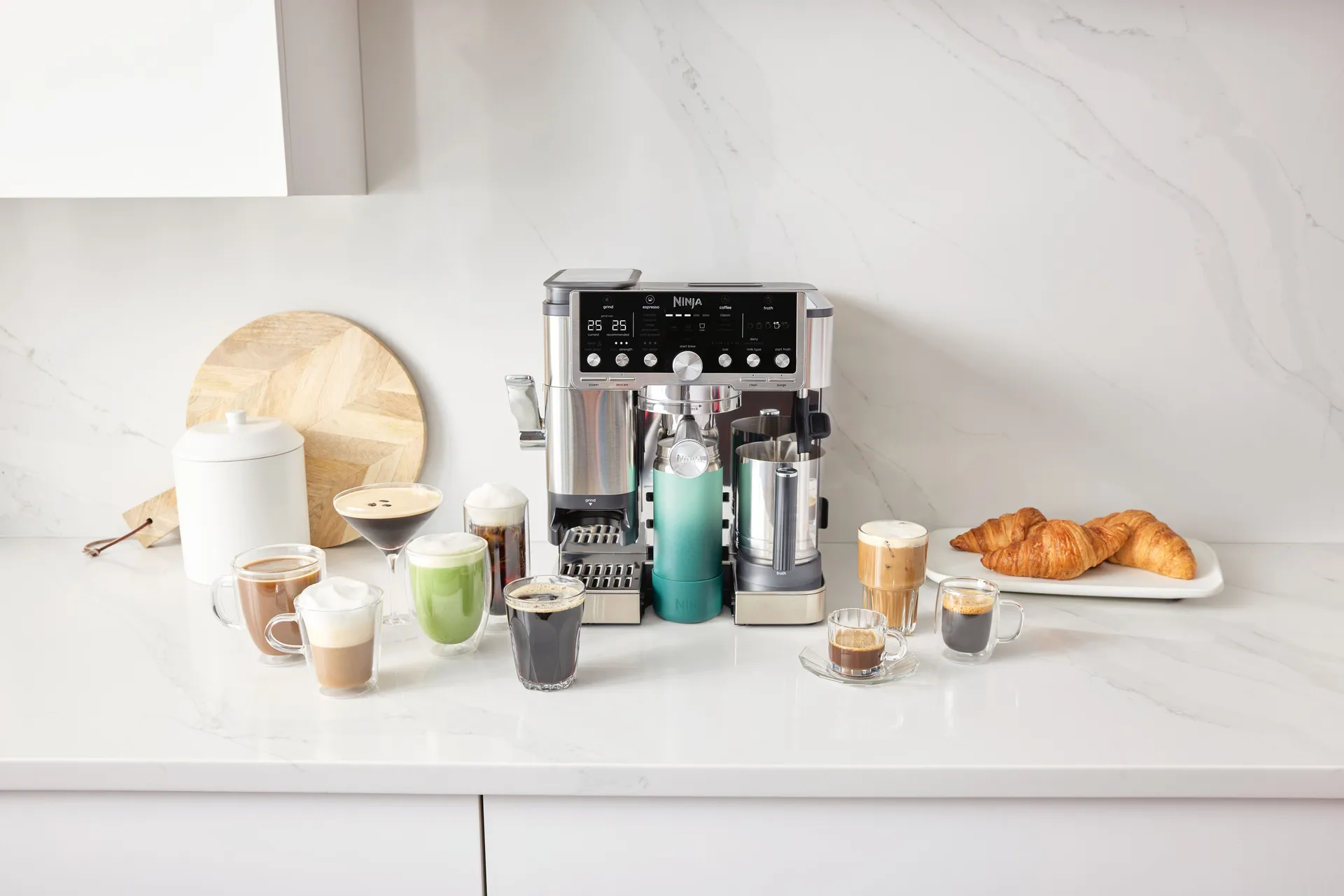 Ninja Luxe café pro series 3-in-1 Espressomaschine, Stainless steel Ninja