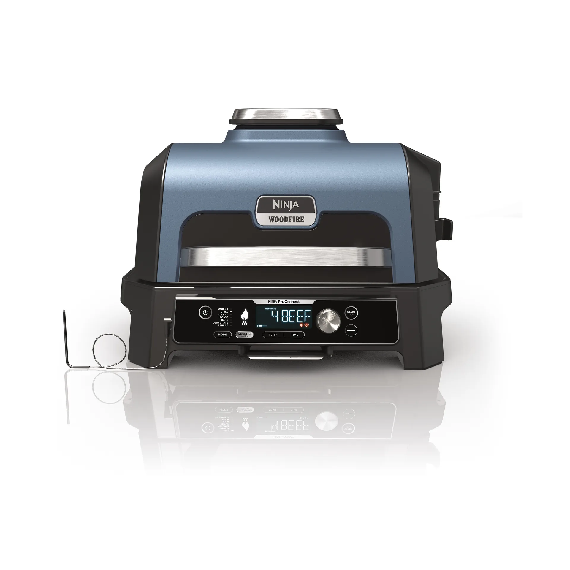 Ninja Woodfire Elektrogrill OG901EU Pro Connect XL, Schwarz Ninja