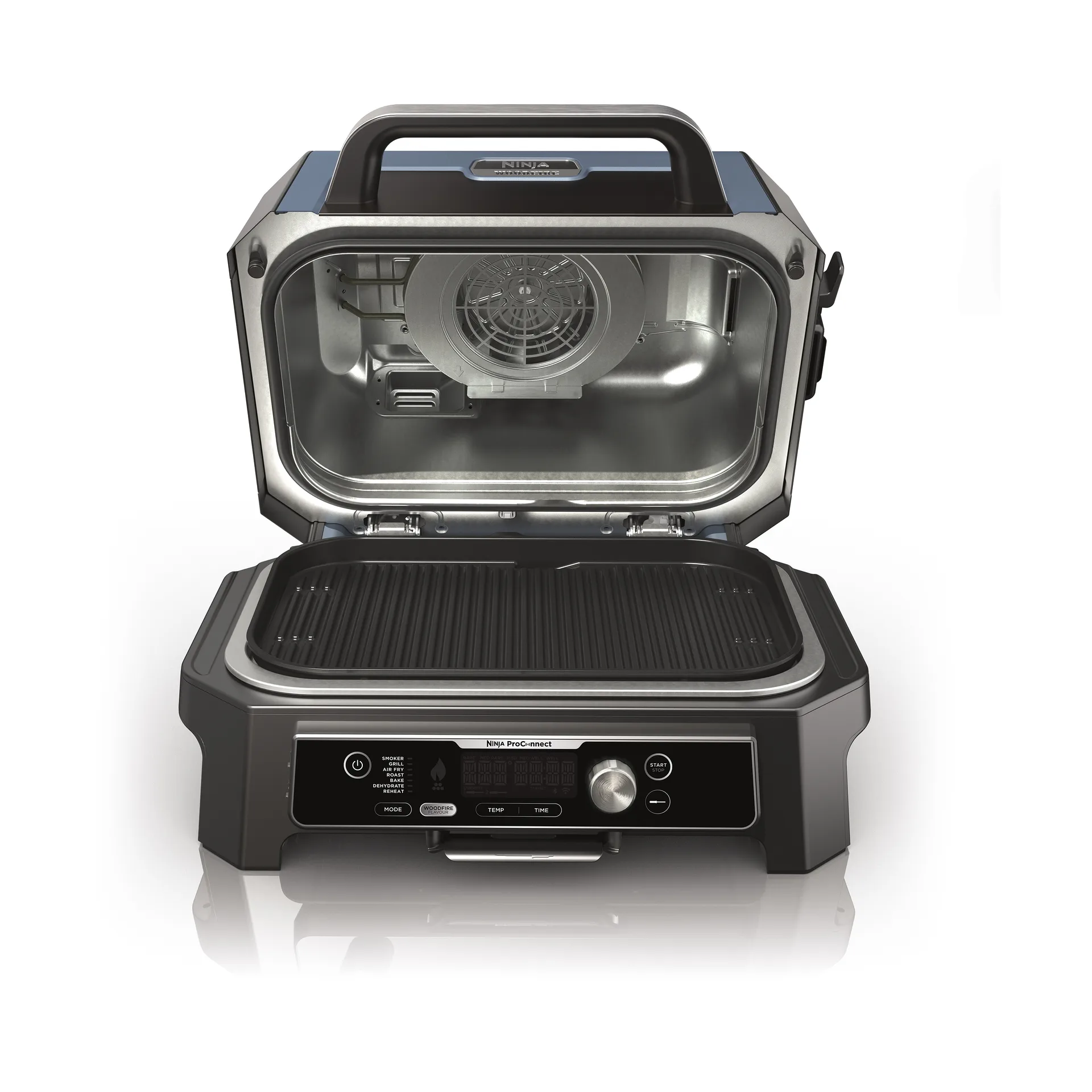 Ninja Woodfire Elektrogrill OG901EU Pro Connect XL, Schwarz Ninja