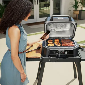 Ninja Woodfire Elektrogrill OG901EU Pro Connect XL - Schwarz - Ninja