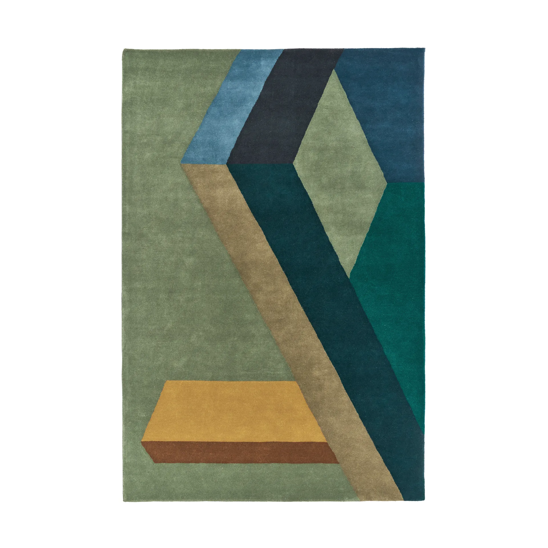 ASPEKT Wollteppich Pavilion Petroleum, 200x300 cm NJRD