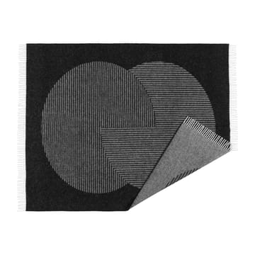 Circles Wolldecke 130 x 185cm - Schwarz - NJRD
