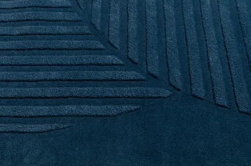Levels Circles Wollteppich - Blau, 170x240 cm - NJRD