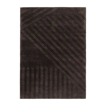 Levels Stripes Wollteppich - Braun, 170x240 cm - NJRD