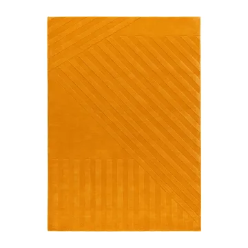 Levels Stripes Wollteppich - Gelb, 170x240 cm - NJRD