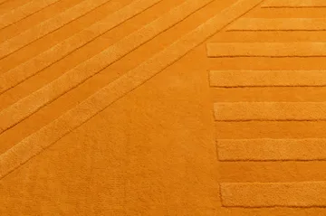 Levels Stripes Wollteppich - Gelb, 170x240 cm - NJRD
