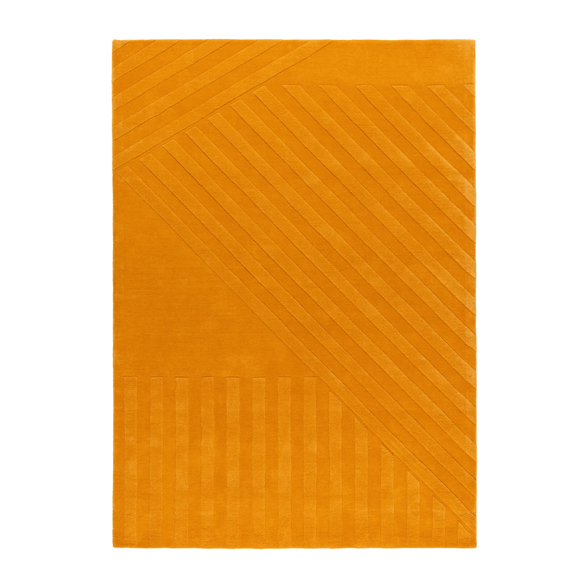 Levels Stripes Wollteppich, Gelb, 200x300 cm NJRD
