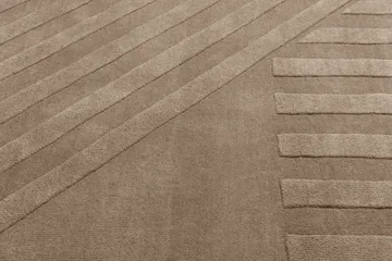 Levels Stripes Wollteppich - Maulwurfbraun, 170x240 cm - NJRD