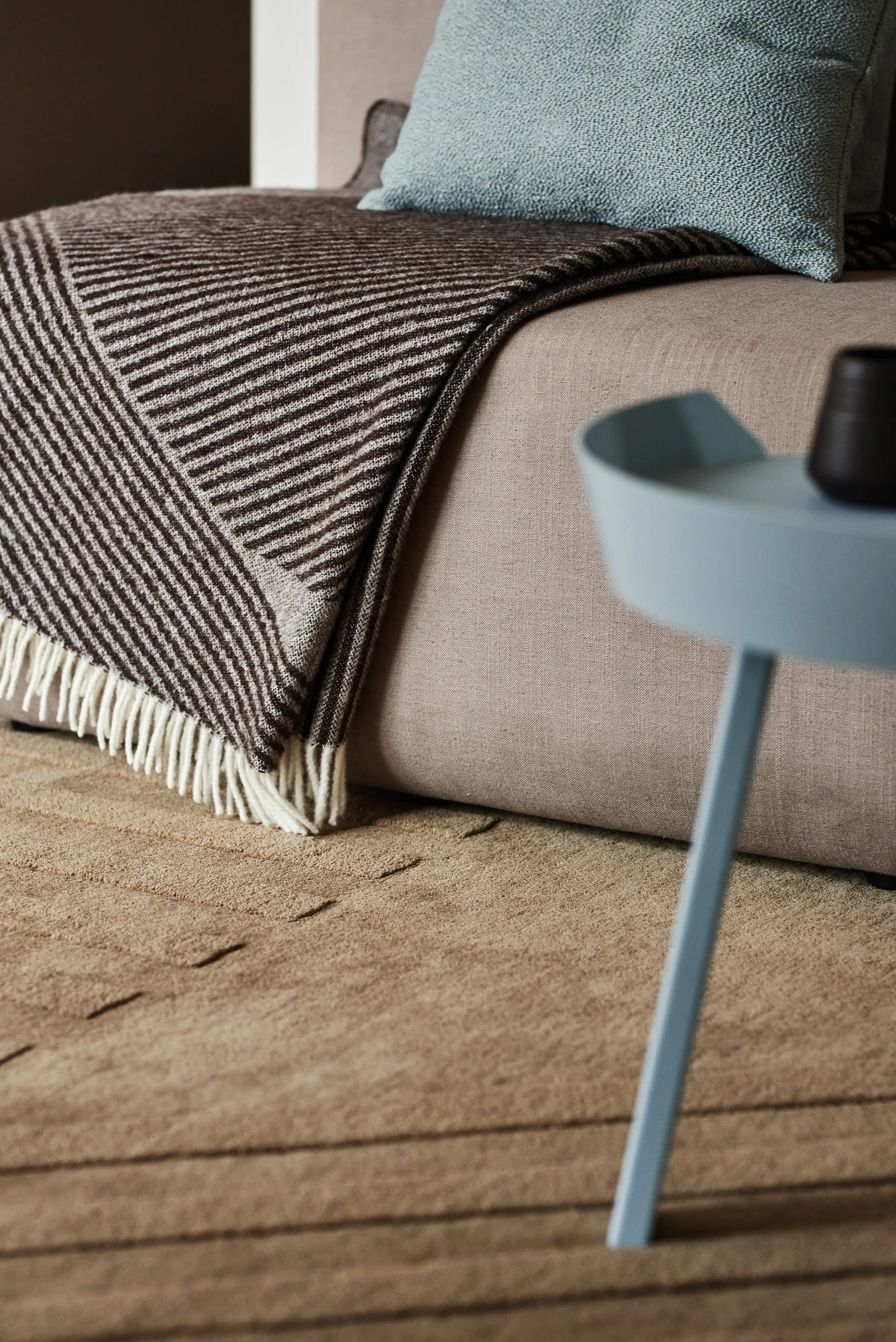 Levels Wollteppich stripes beige, 200 x 300cm NJRD
