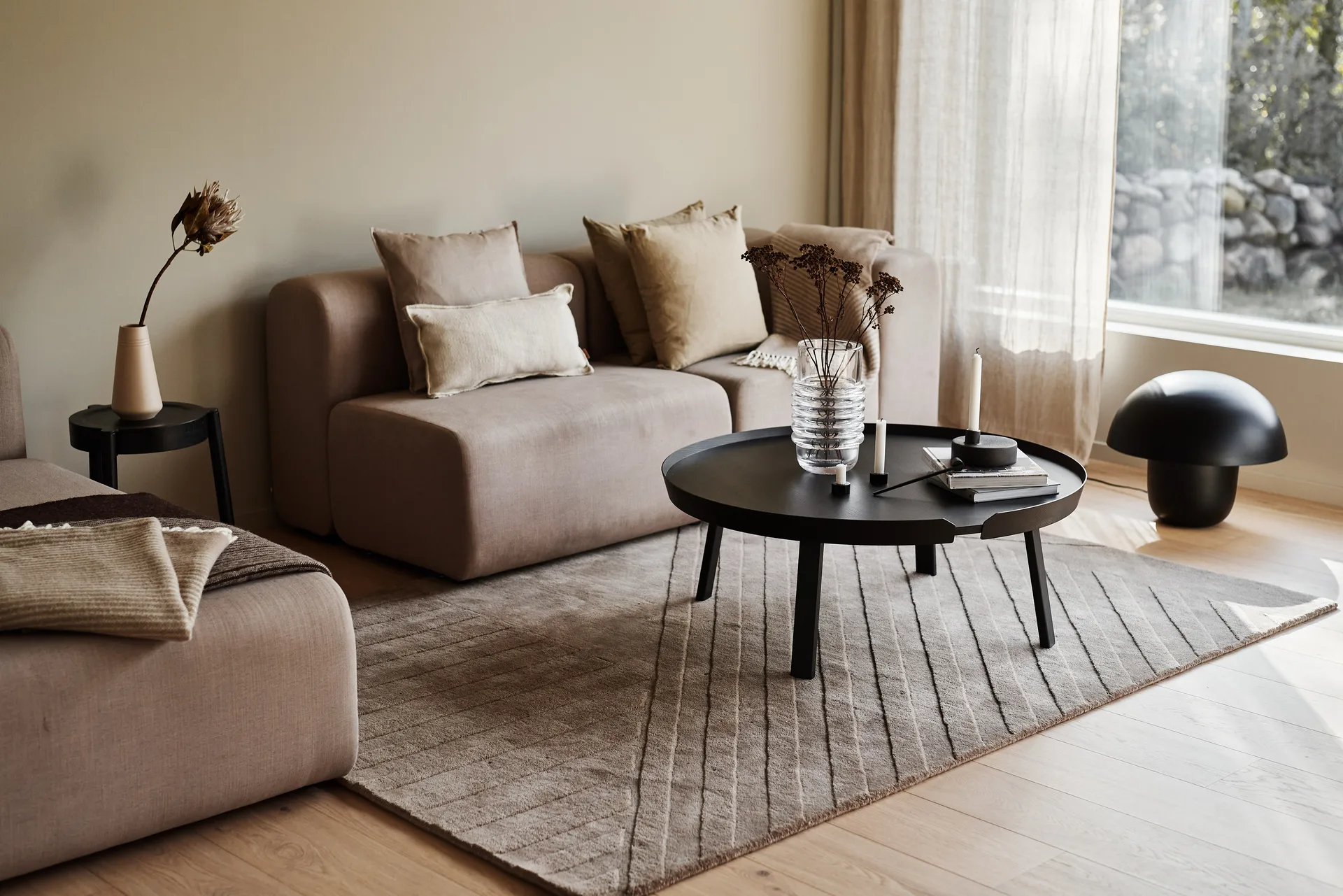 Levels Wollteppich stripes maulwurf, 170 x 240cm NJRD