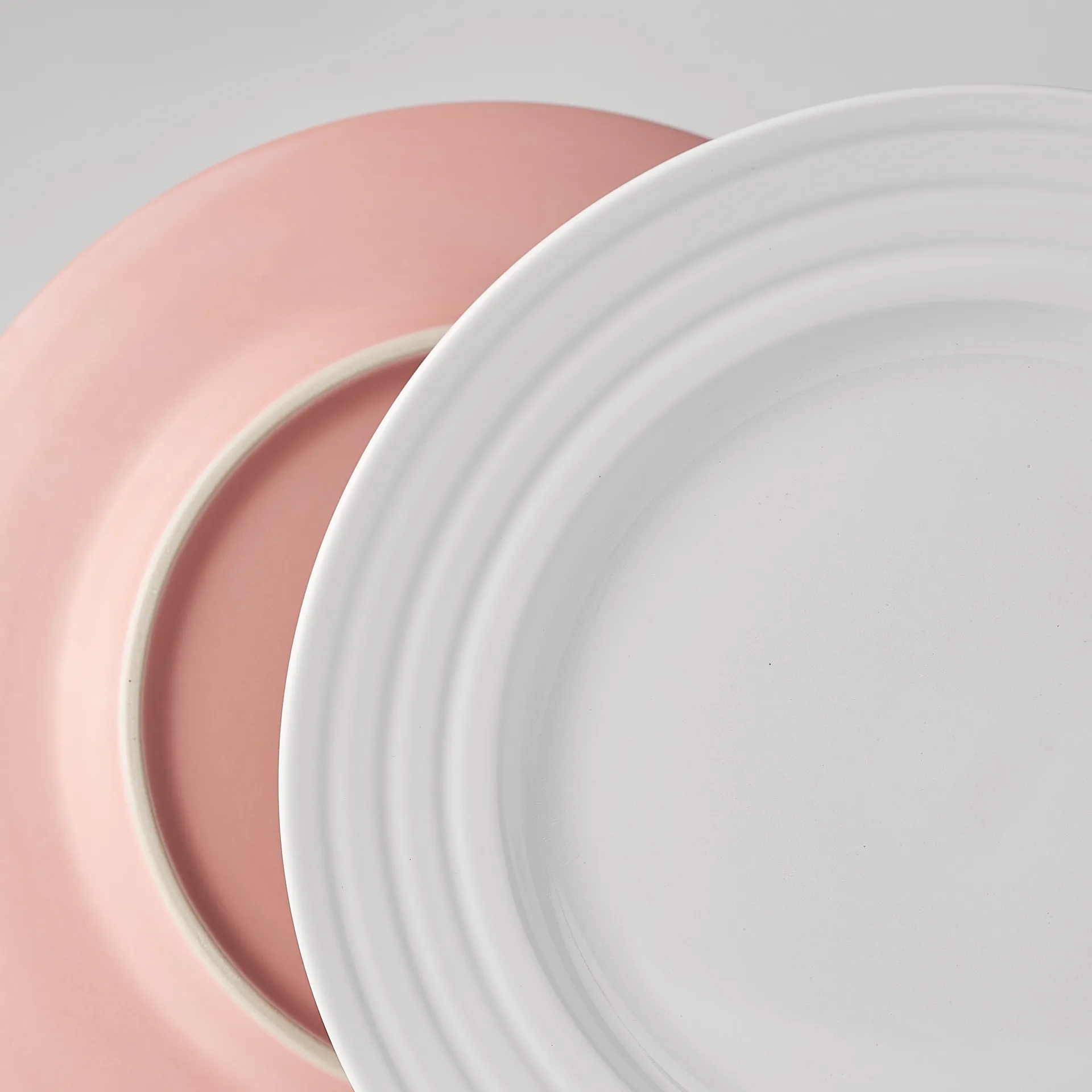 Lines kleiner Teller Ø21cm 6er Pack, Rosa NJRD