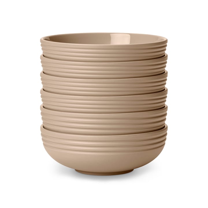 Lines Schale Ø16cm 6er Pack, Beige NJRD