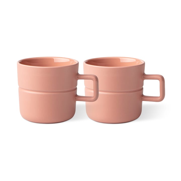 Lines Tasse 30cl 2er Pack, Rosa NJRD