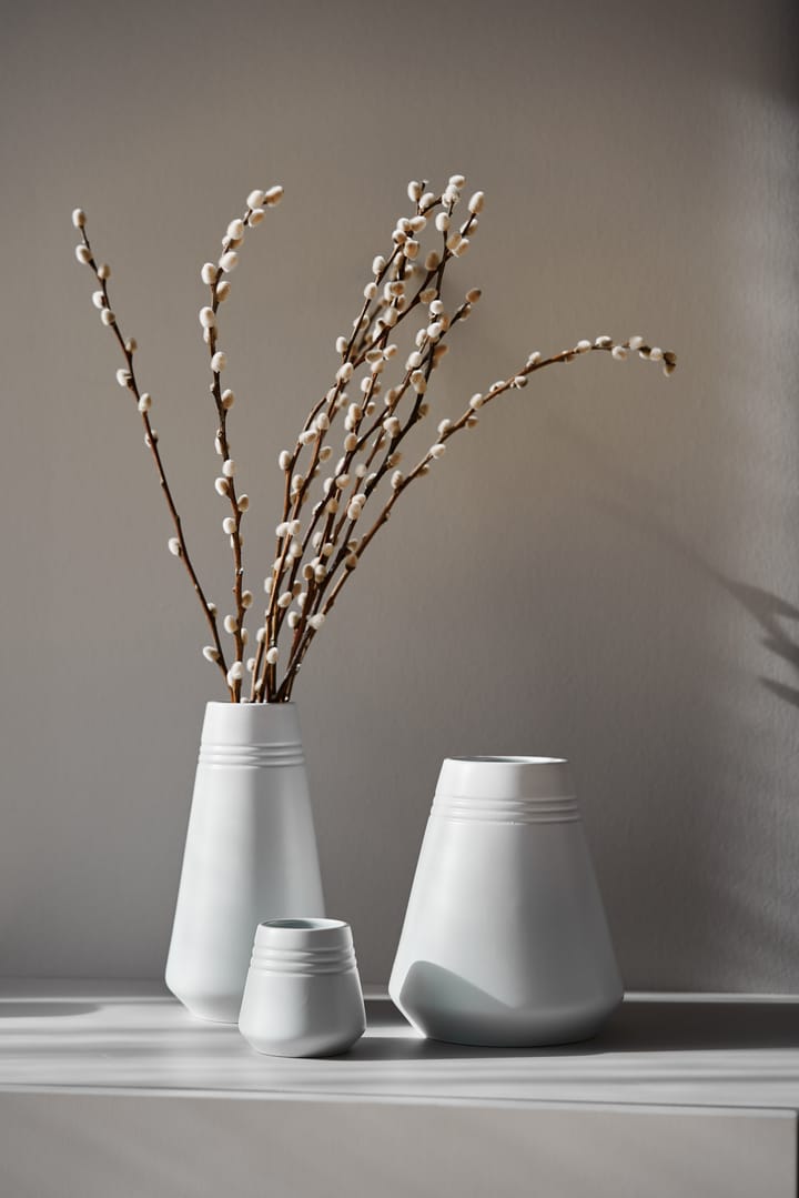 Lines Vase 18cm, Weiß NJRD