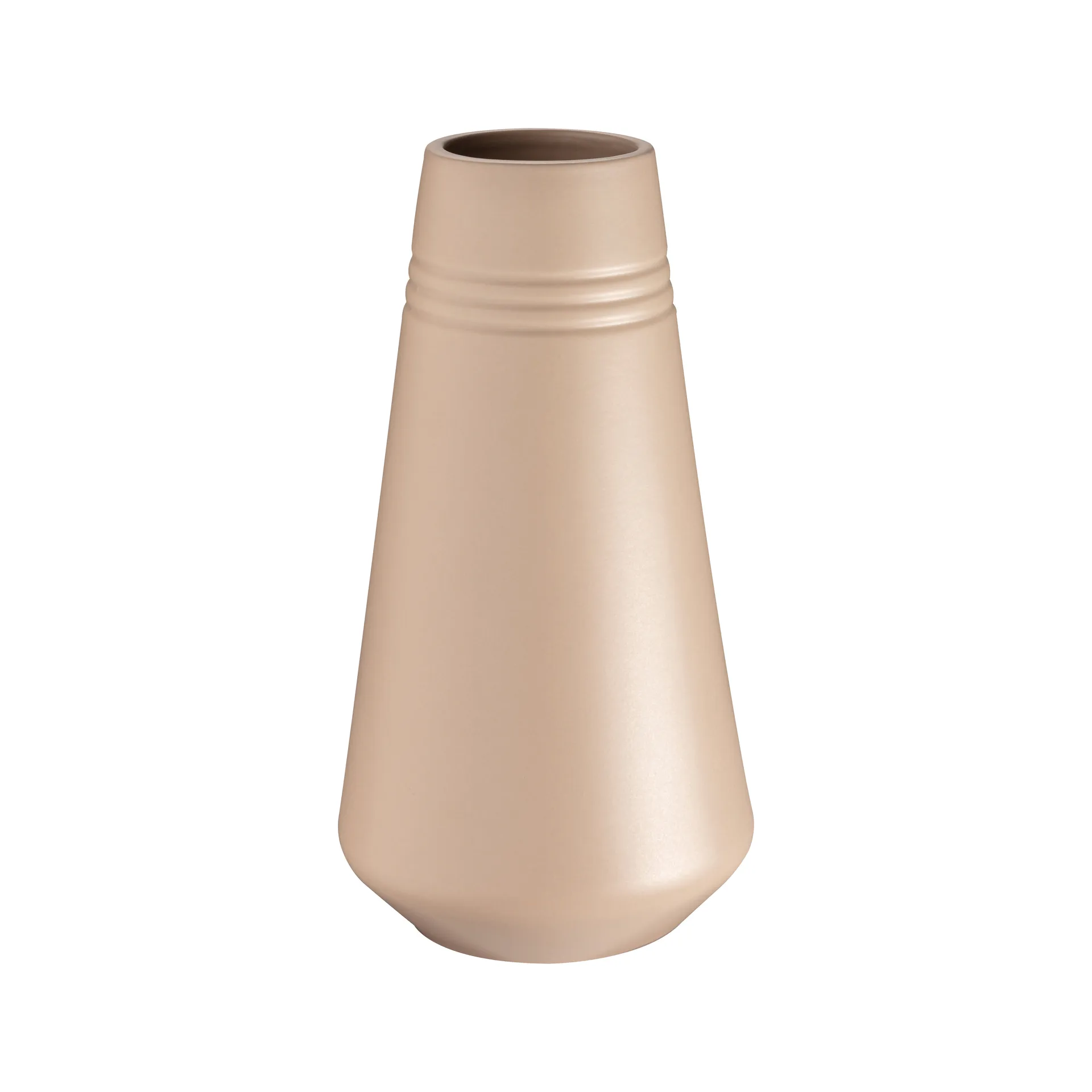 Lines Vase 22cm, Beige NJRD