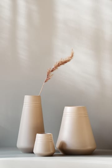 Lines Vase 22cm - Beige - NJRD