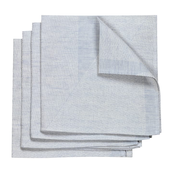 Metric serviette 47 x 47cm 4er Pack, Blau-weiß NJRD