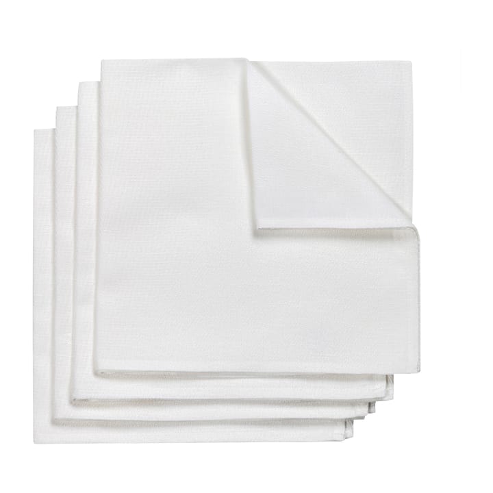 Metric serviette 47 x 47cm 4er Pack, Weiß NJRD