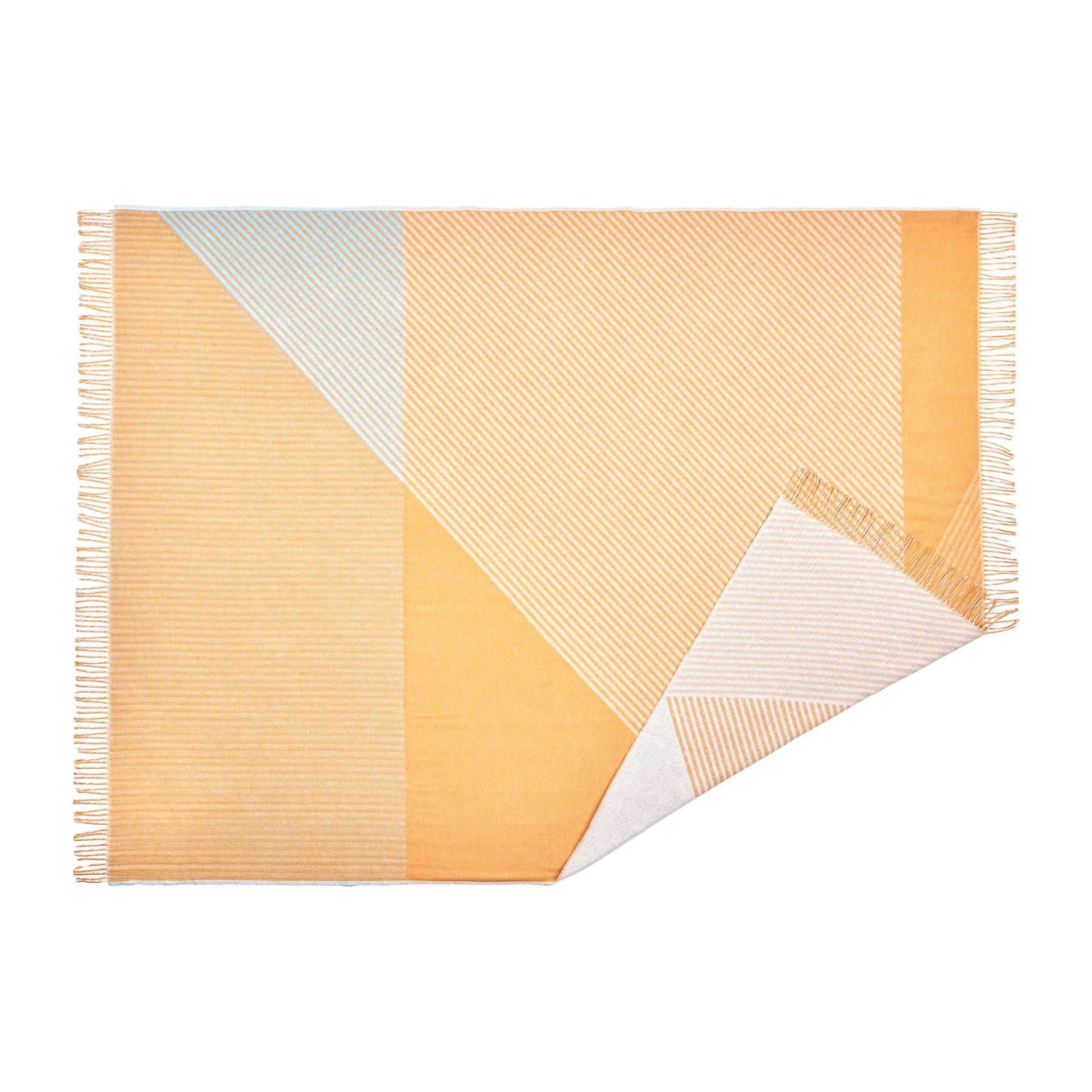 Stripes Baumwolldecke , Gelb NJRD