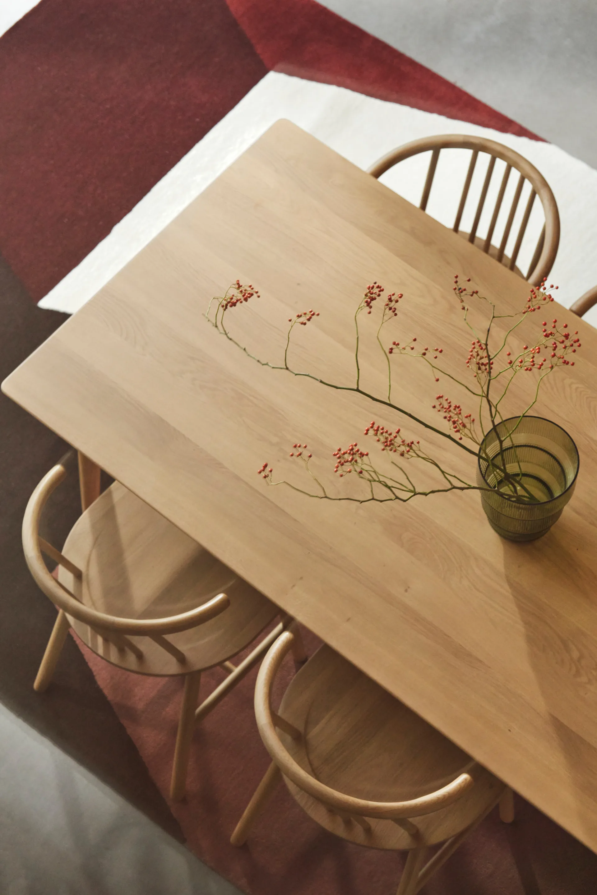 VIOR Esstisch 90x120 cm, Eiche lackiert NJRD