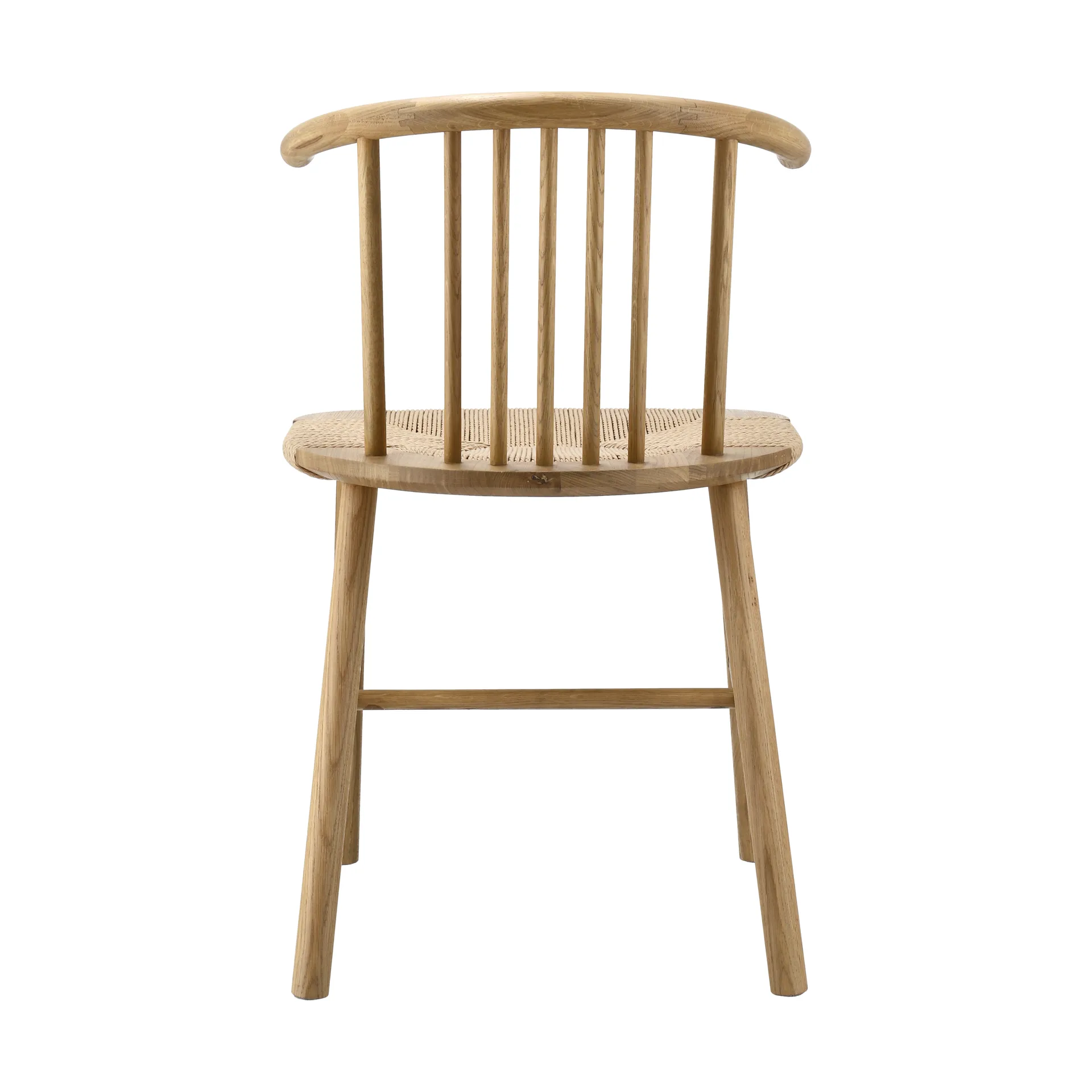 VIOR Esszimmerstuhl geflochtener Sitz, Eiche lackiert-Natur NJRD