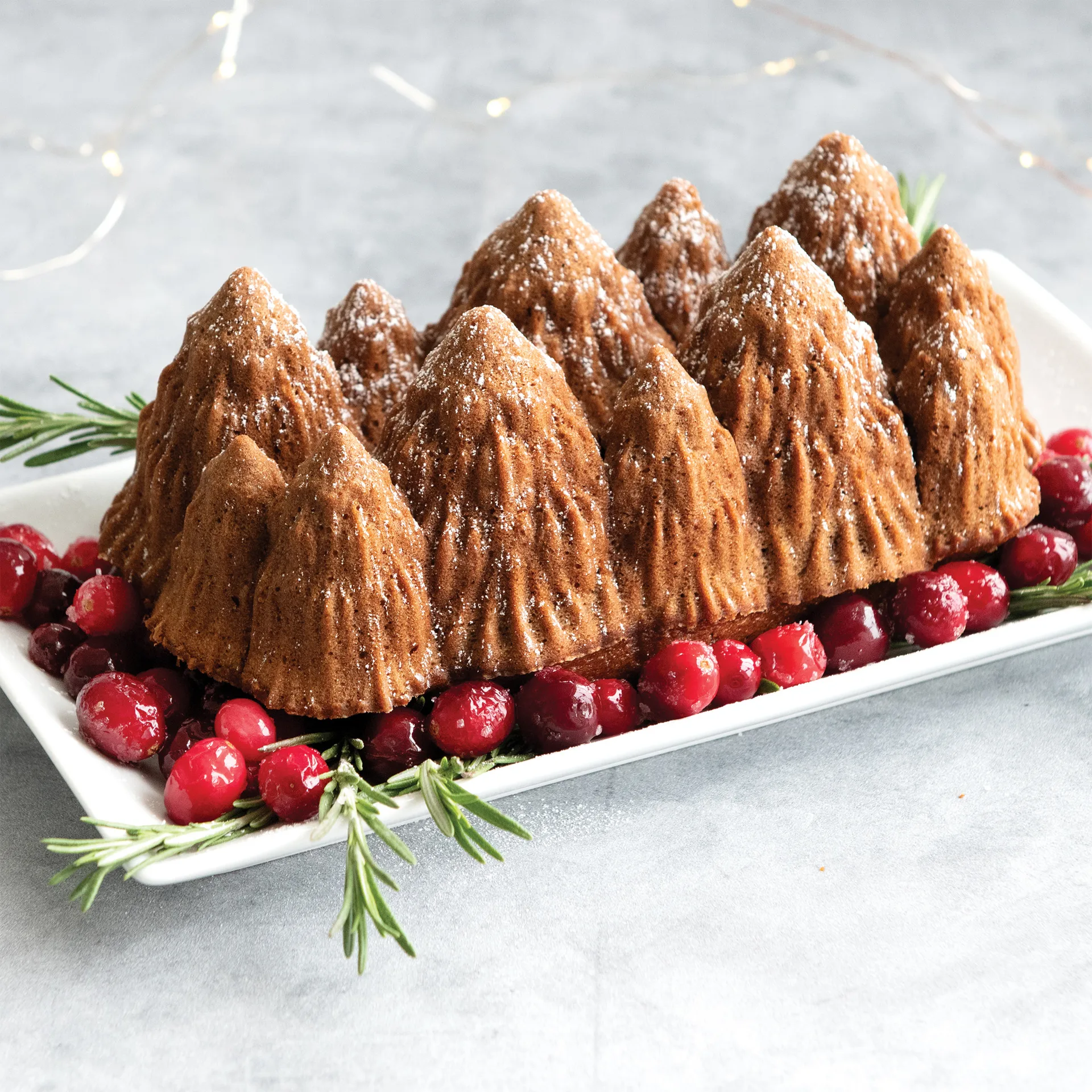 Nordic Ware Alpine forest Backform, Silber Nordic Ware