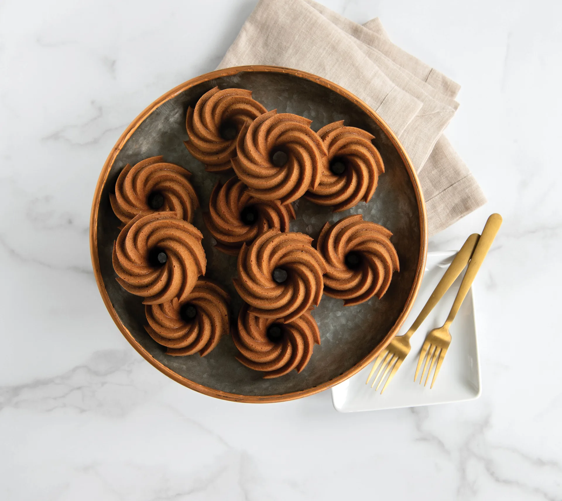 Nordic Ware heritage bundtlette Backform gold, 0,9 L Nordic Ware