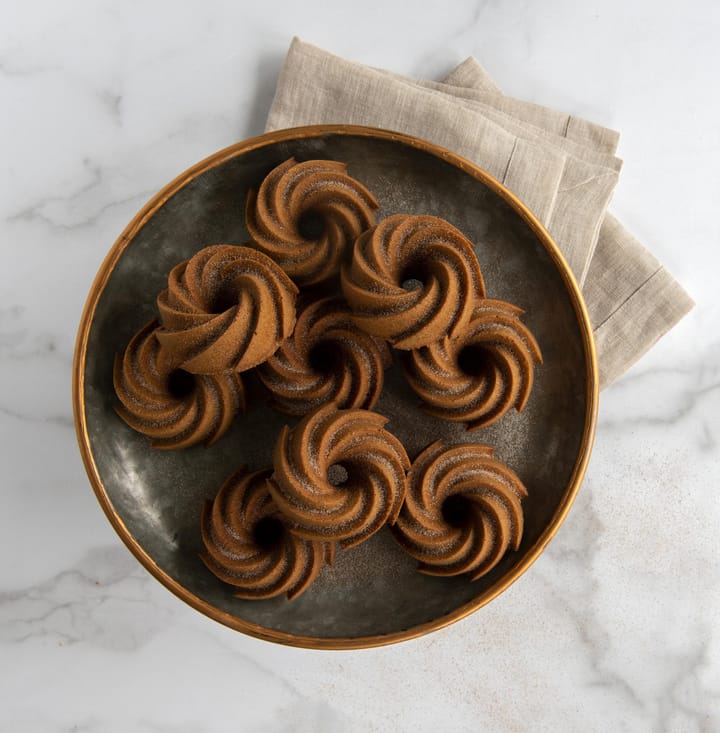 Nordic Ware Heritage bundtlette Backform, Silver Nordic Ware