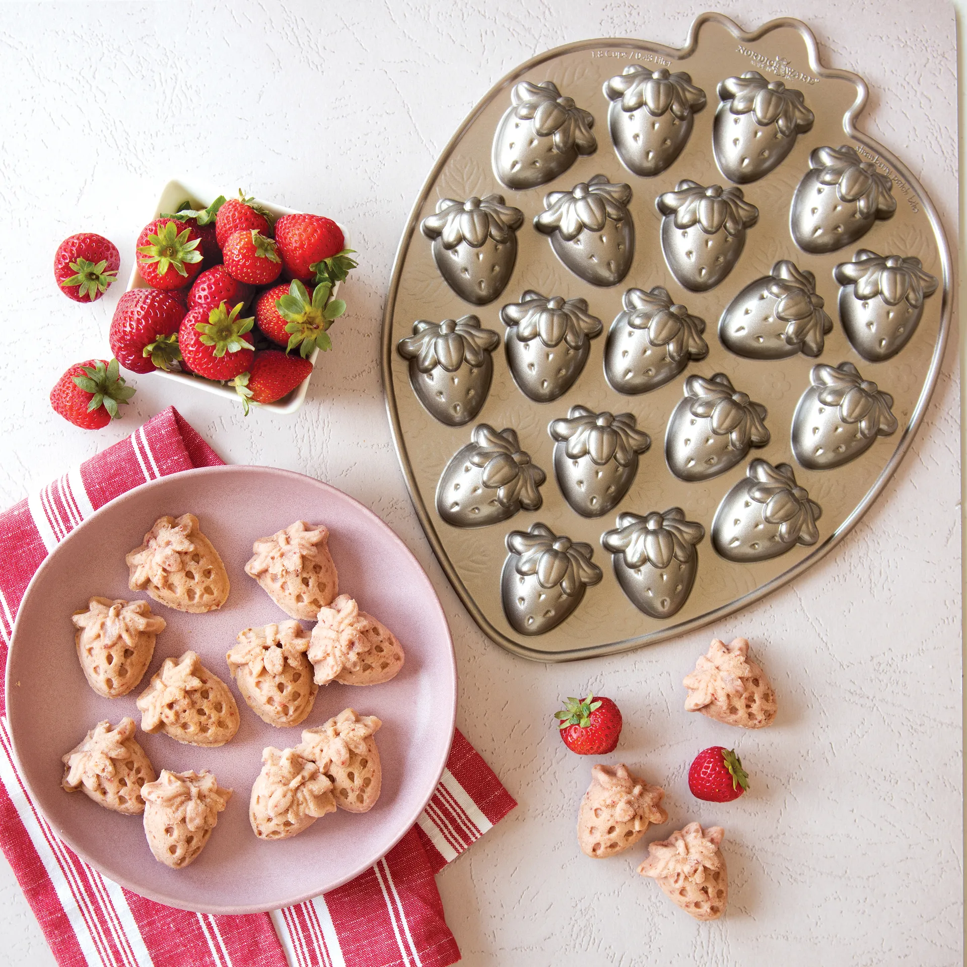 Nordic Ware strawberry bites Backform, 0,4 L Nordic Ware