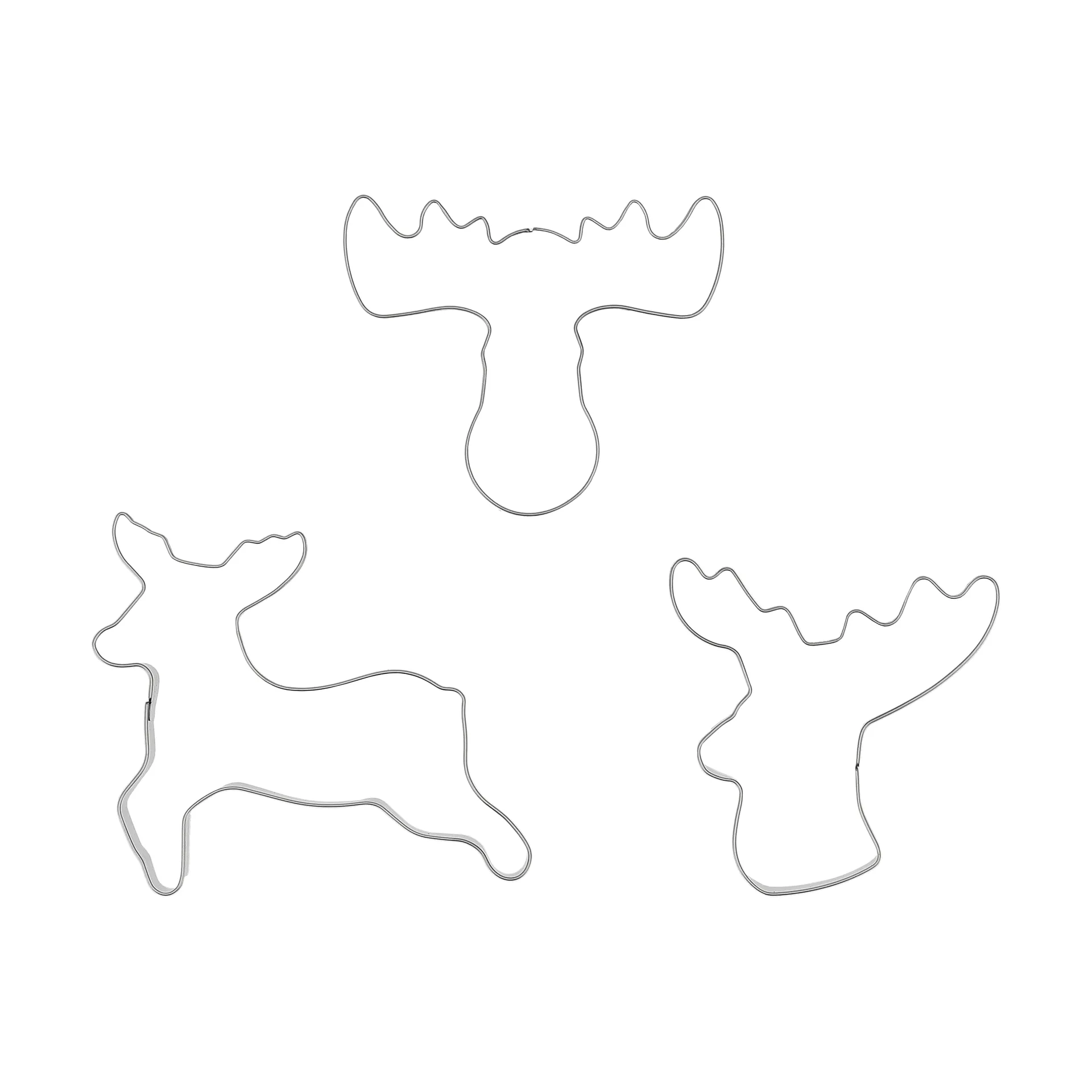BAKE Lebkuchenausstecher, Rentier, 3-teilig Nordwik