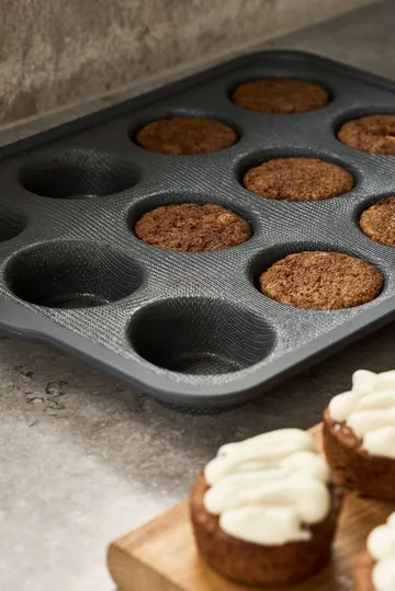 BAKE Silikonform mit verstärktem Rahmen - Muffins, 12 Stück - Nordwik