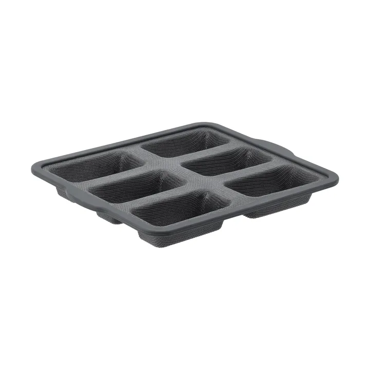 BAKE Silikonform mit verstärktem Rahmen - Rechteckig, 6 Stück, 26,2x22,1 cm - Nordwik