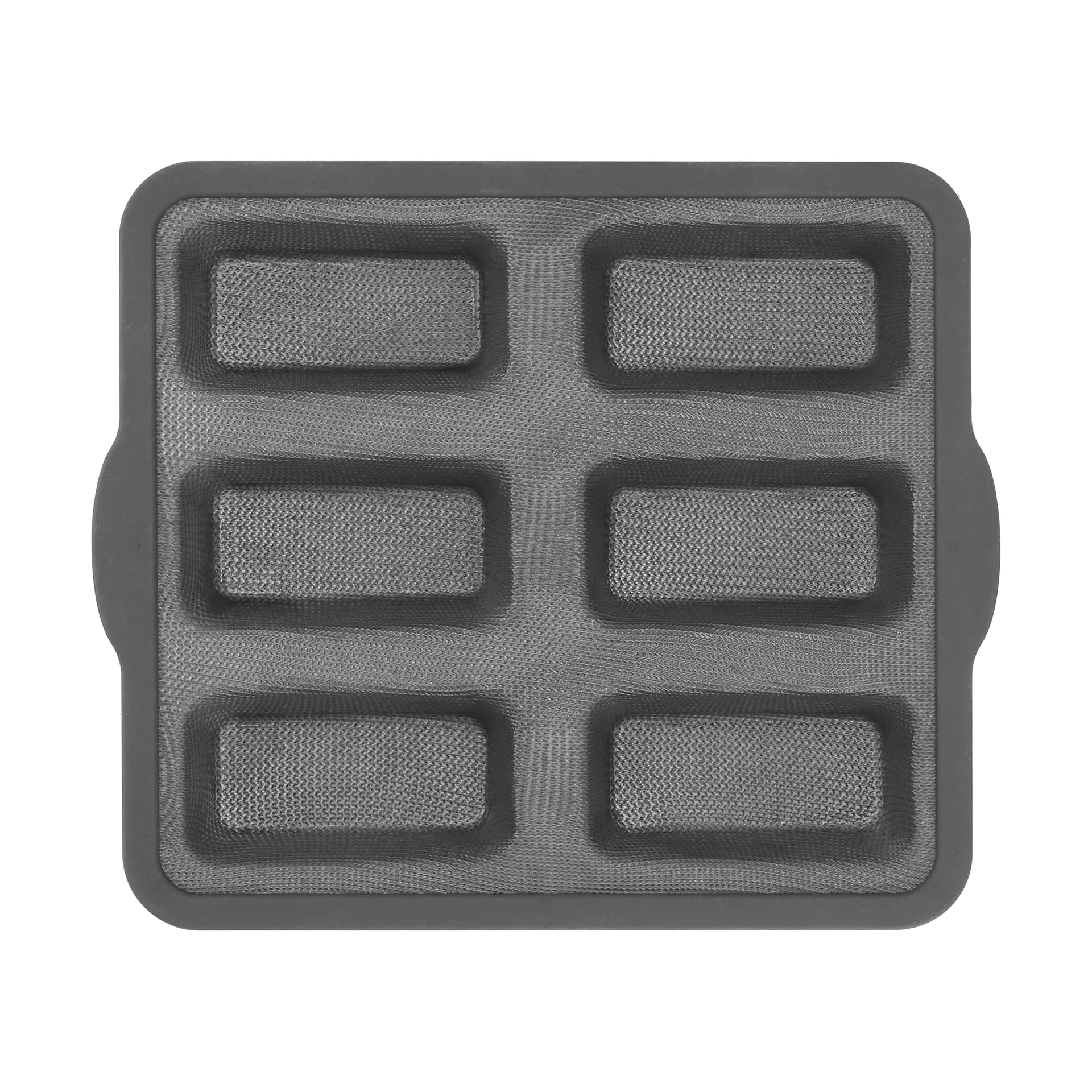 BAKE Silikonform mit verstärktem Rahmen, Rechteckig, 6 Stück, 26,2x22,1 cm Nordwik