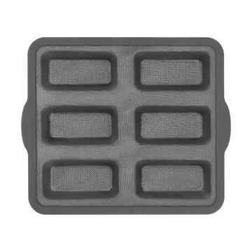 BAKE Silikonform mit verstärktem Rahmen - Rechteckig, 6 Stück, 26,2x22,1 cm - Nordwik
