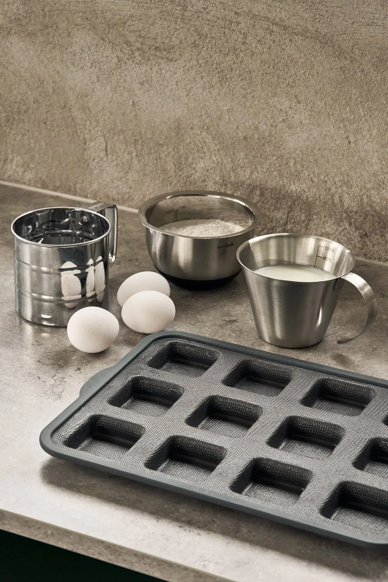 BAKE Silikonform mit verstärktem Rahmen, Rechteckig, 6 Stück, 36x26 cm Nordwik