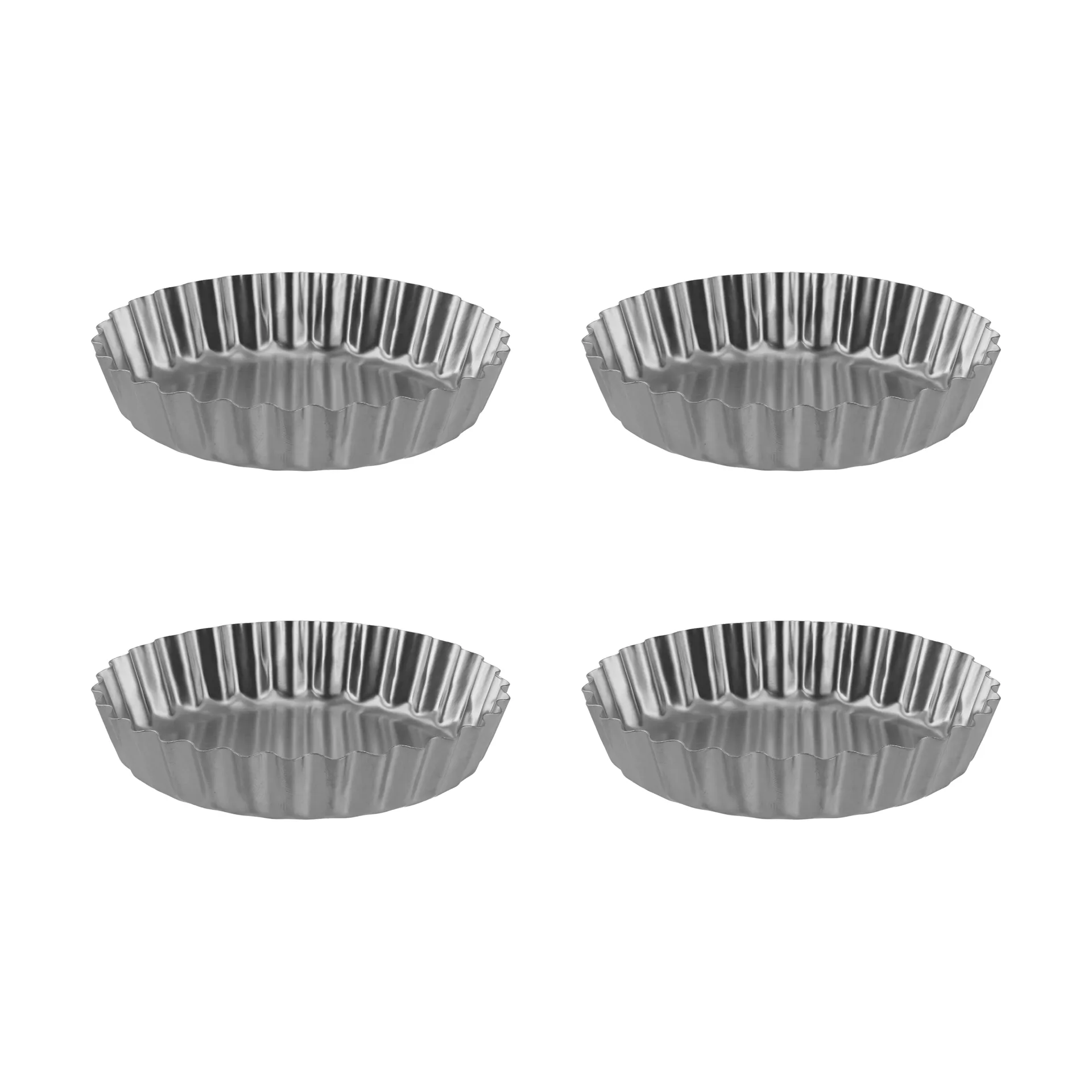 BAKE Tartelettform, Edelstahl, 4 Stück Nordwik