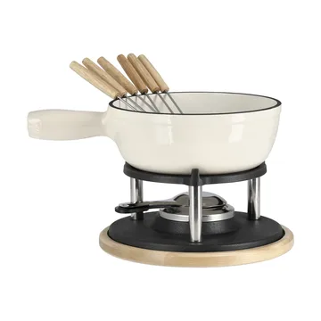 Emaille-Fonduetopf - Creme, 1,8 l - Nordwik