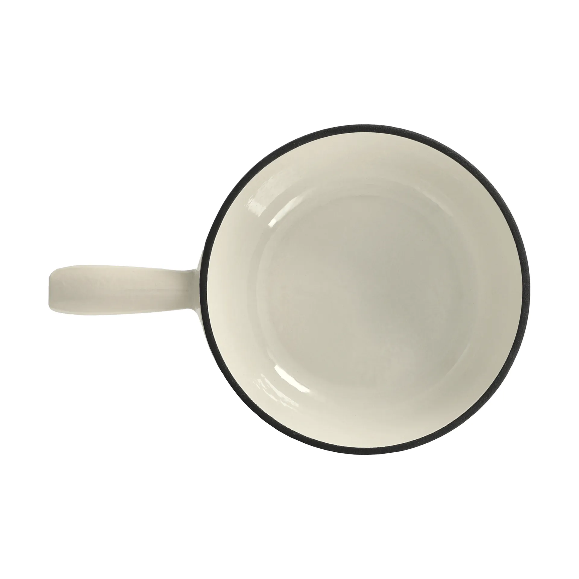 Emaille-Fonduetopf, Creme, 1,8 l Nordwik