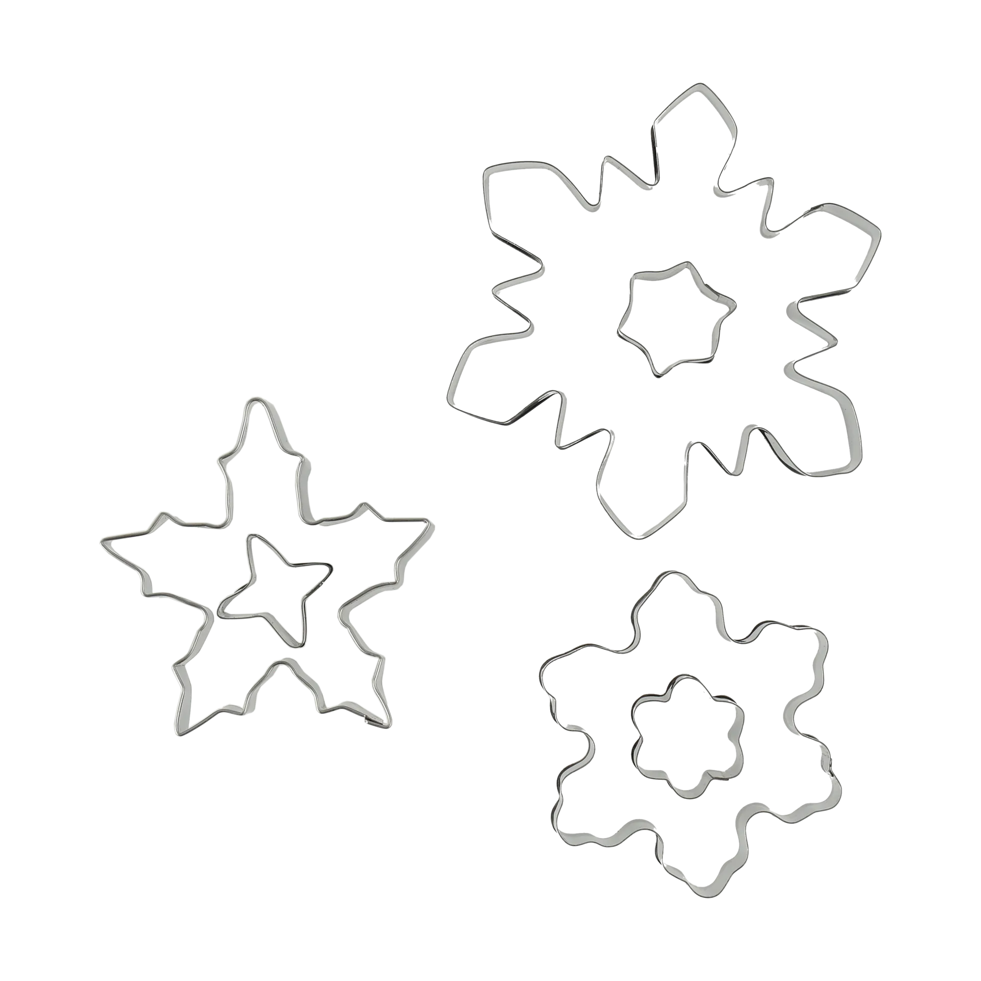 Nordwik Ausstechform 3-teilig, Schneeflocke Nordwik