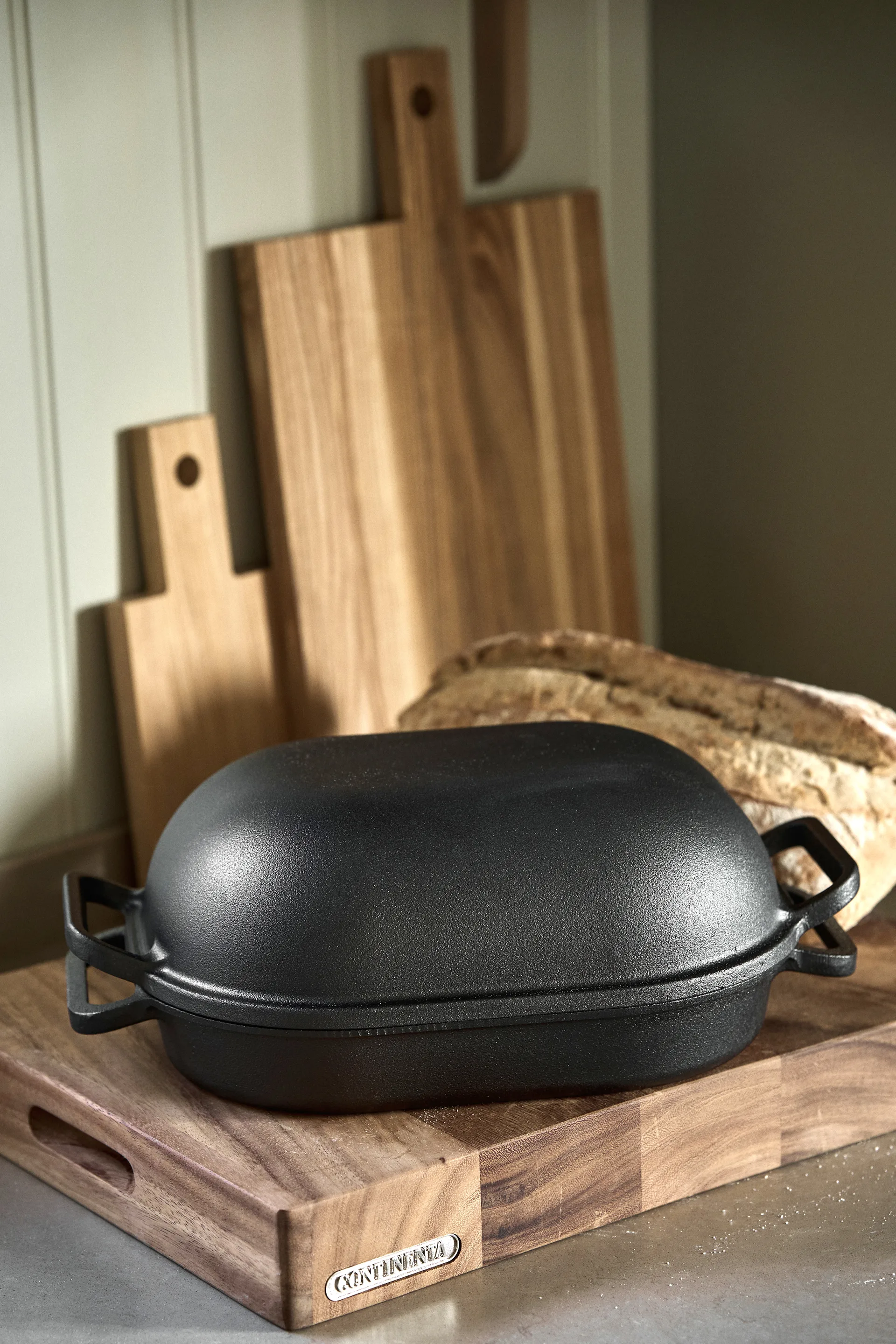 Nordwik Brotform Levain XL 39x26 cm, Schwarz Nordwik