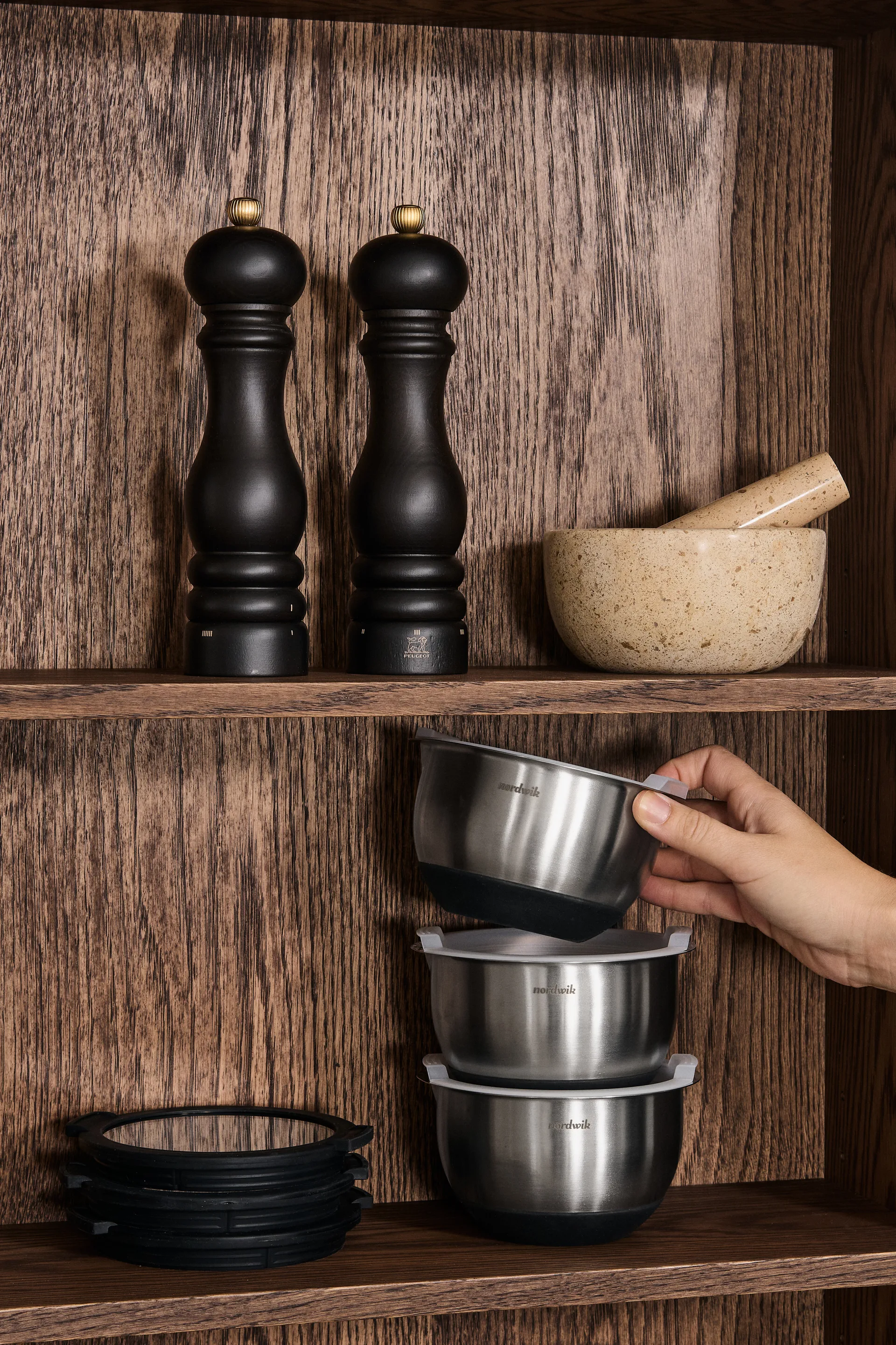 Nordwik Glasdeckel für Mini-Schüsseln Premium, 3er-Pack Nordwik