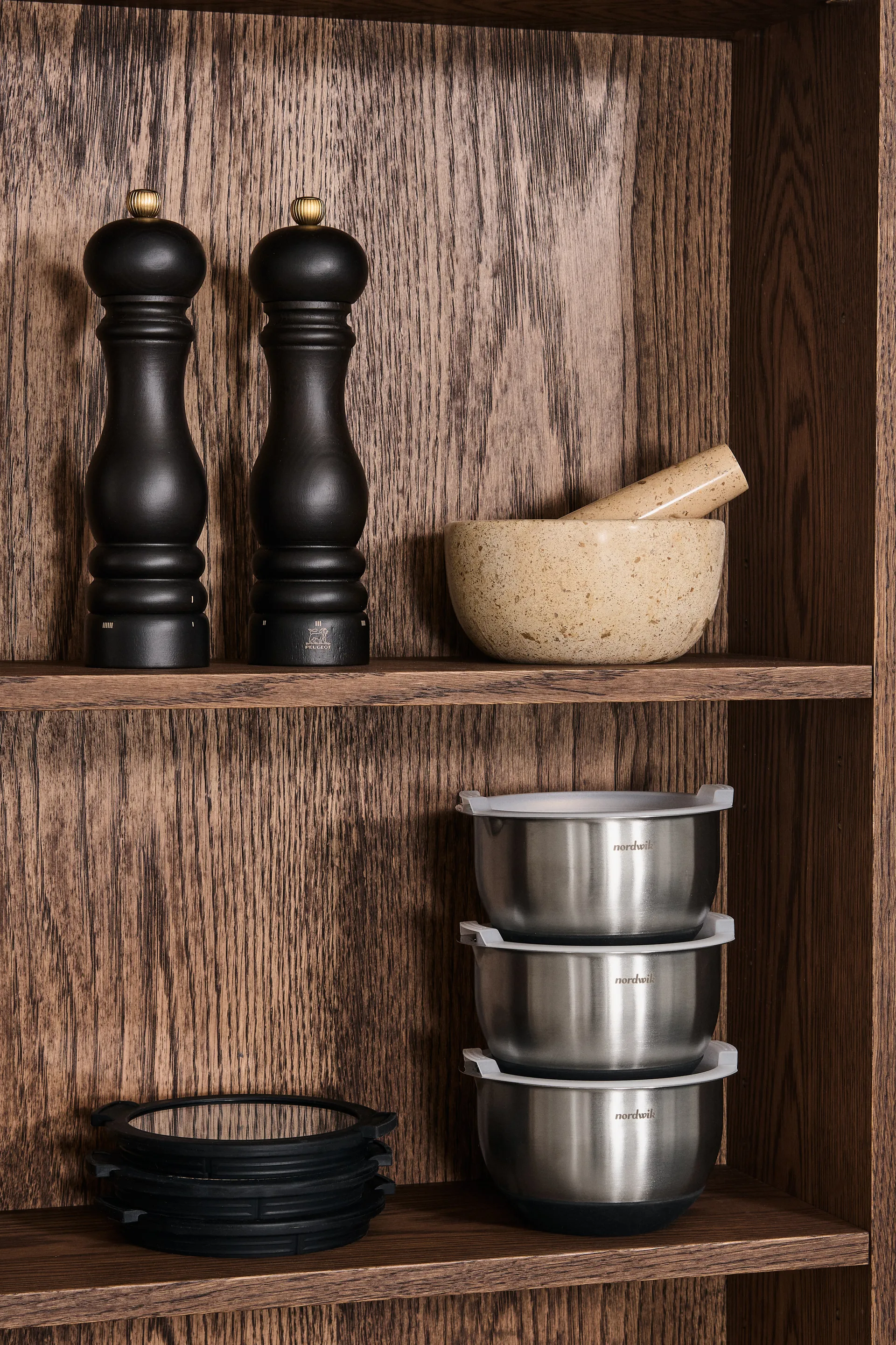 Nordwik Glasdeckel für Schüsseln Premium, 3-teilig Nordwik