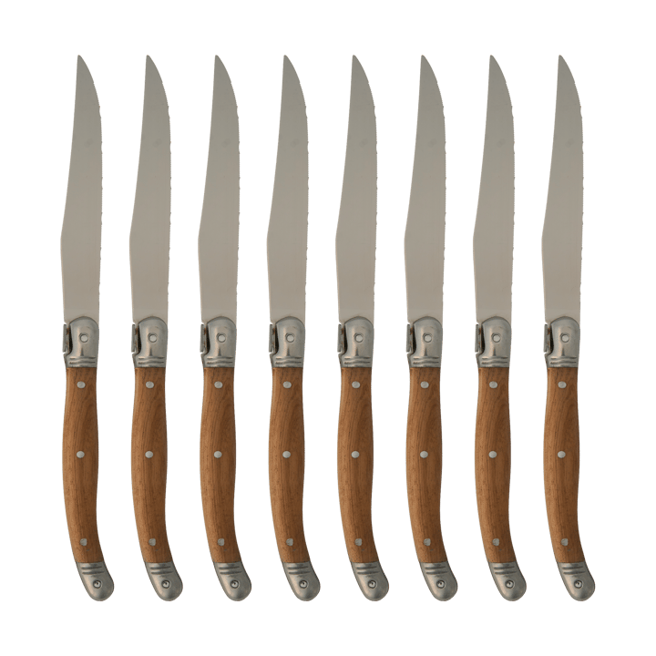 Nordwik Grillmesser 8er-Pack, Edelstahl-holz Nordwik