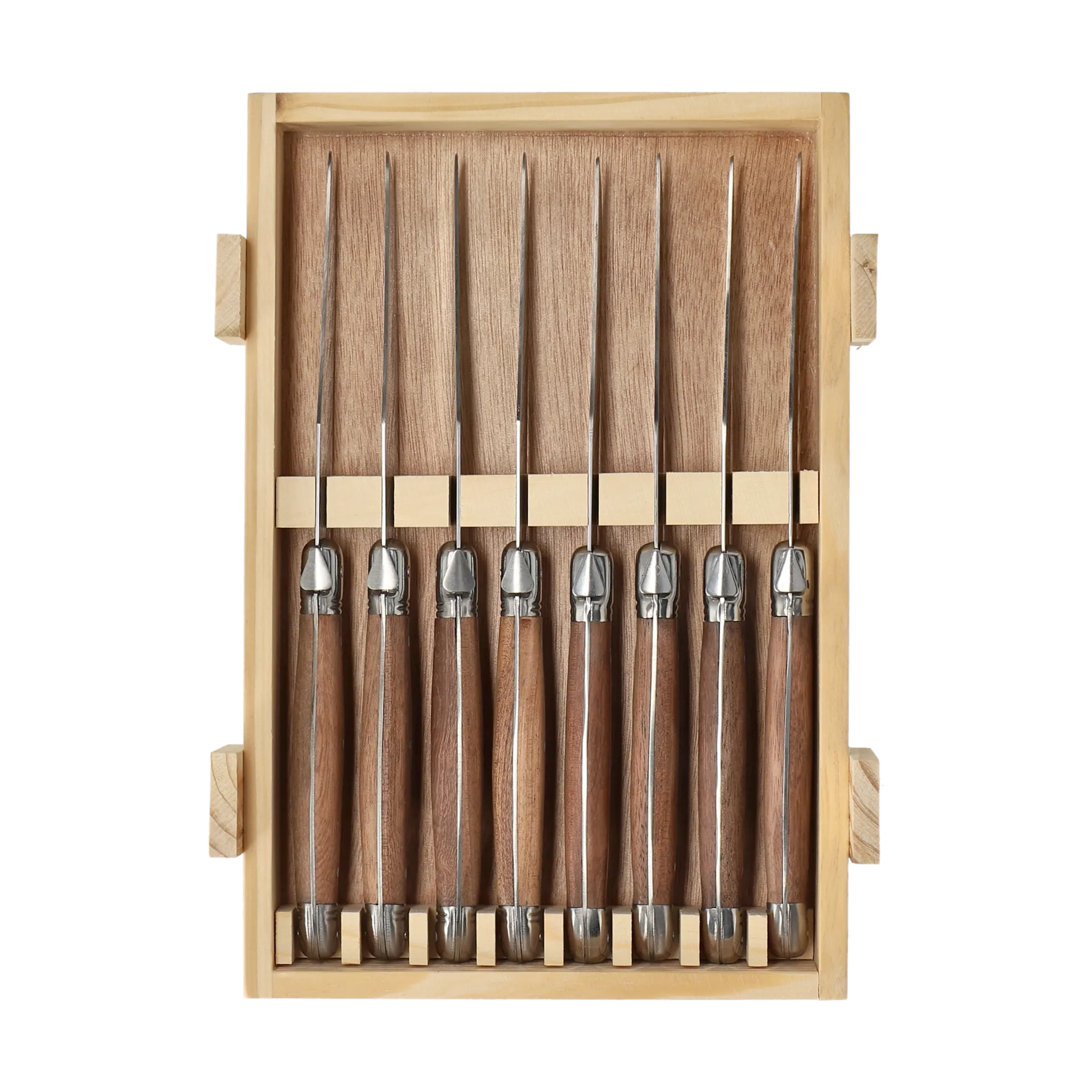 Nordwik Grillmesser 8er-Pack, Edelstahl-holz Nordwik