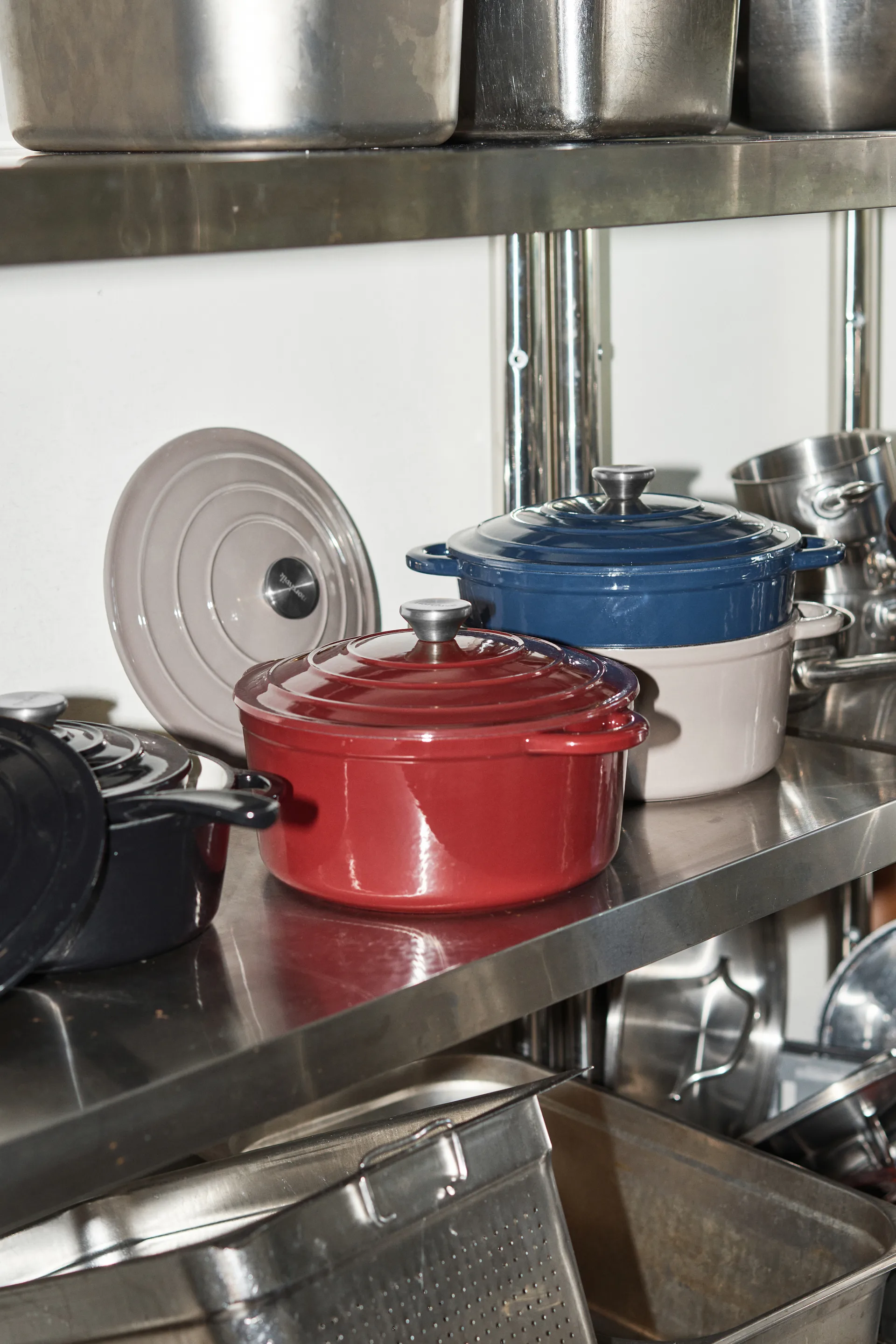 Nordwik Gusseisentopf rund 5 l, Dunkelblau Nordwik