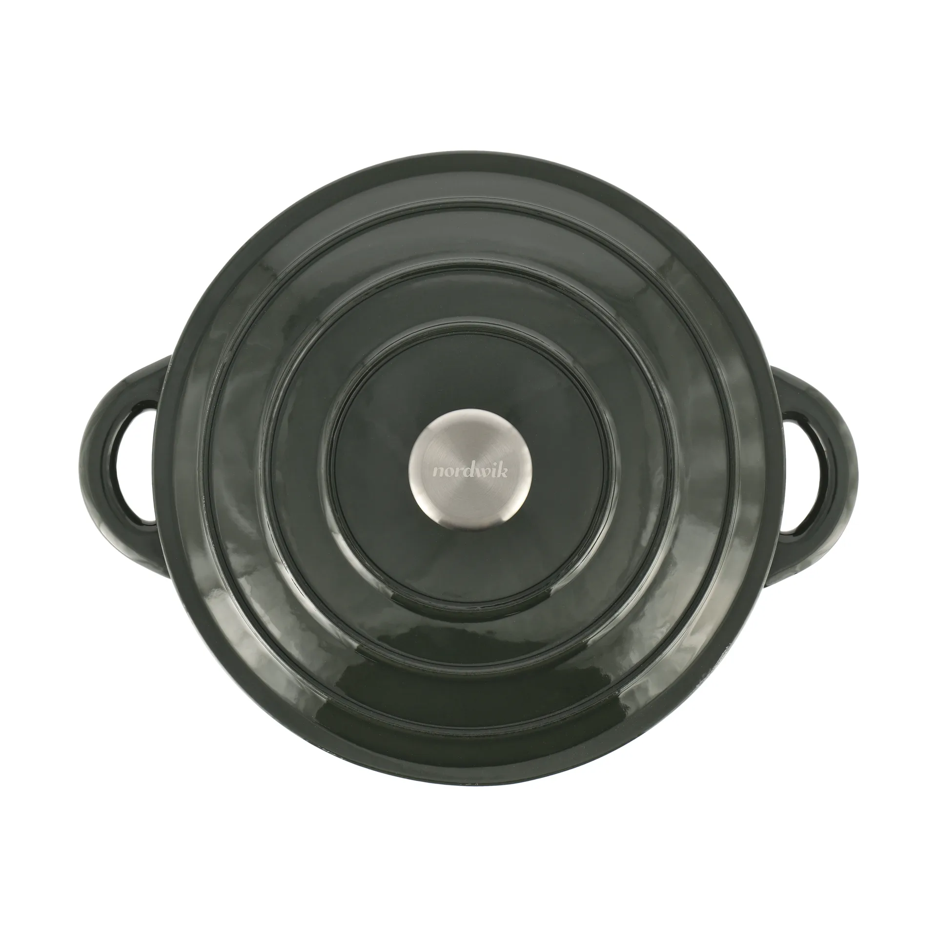 Nordwik Gusseisentopf rund 5 l, Grün Nordwik