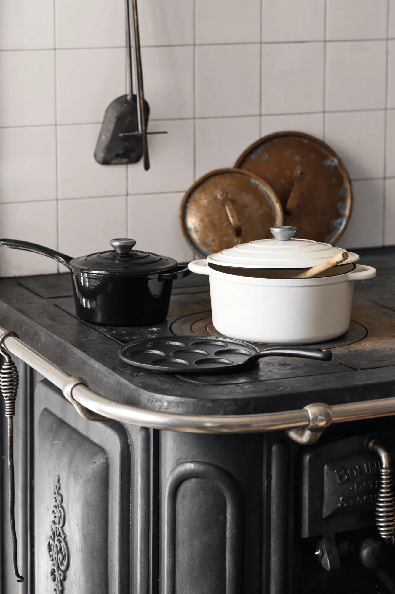 Nordwik Gusseisentopf rund 5 l, Weiß Nordwik